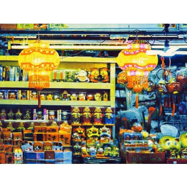 A3 - Filmfotografie Risoprint - Motiv: Chinatown Markt in Bangkok - Vitja Photo Prints