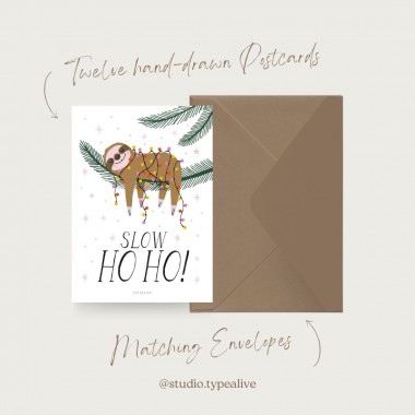 typealive / Weihnachtskarten-Set / 12er SET "FUNNY"