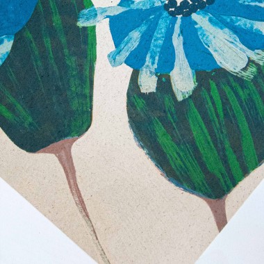 formwiese »Mohnblumen« (nachhaltiges A3 Poster, Graspapier, Blumen, Pflanzen, Mohn, Kunstdruck limitiert)