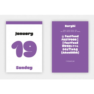Typodarium 2025 (Abreißkalender mit 365 frischen Fonts)