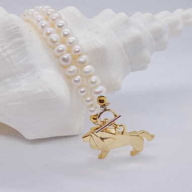 Valerie Chic - Origami 3D Löwe Perlen Kette