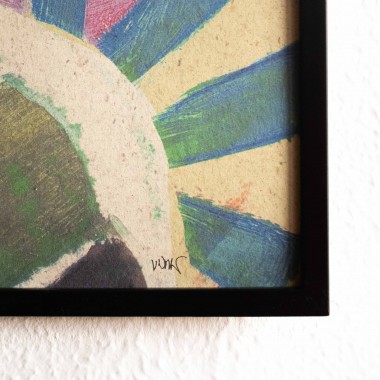 formwiese »Wolkentanz« (nachhaltiges A3 Poster, Graspapier, abstrakt)