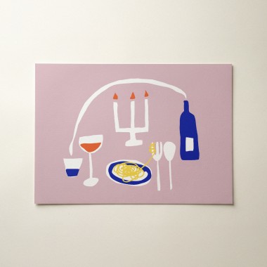 Pasta Dinner Food & Kitchen Poster