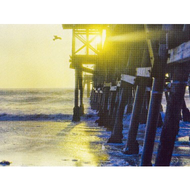 A4 - Filmfotografie Risoprint - Motiv: San Clemente Pier Sonnenuntergang - Vitja Photo Prints