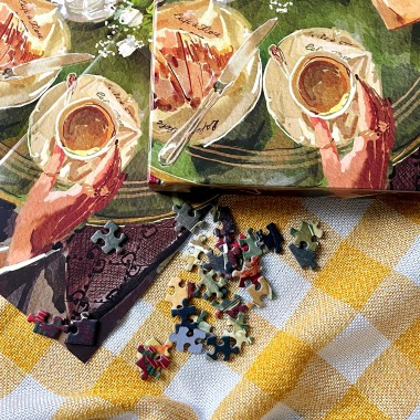 Das Puzzle Kollektiv - Puzzle "Café et croissants" 500 Teile