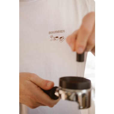Larrys Fashion - buongiorno Shirt - weiß