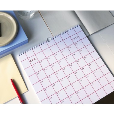 KALENDER 2025, rot - SANS.