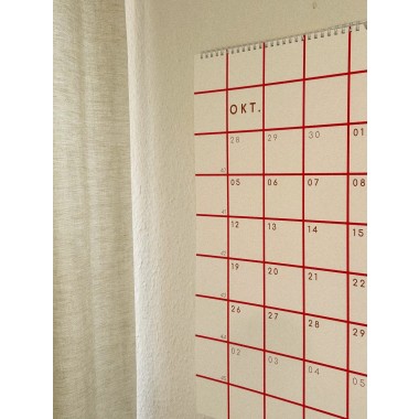 Wandkalender 2026,kariert - SANS.