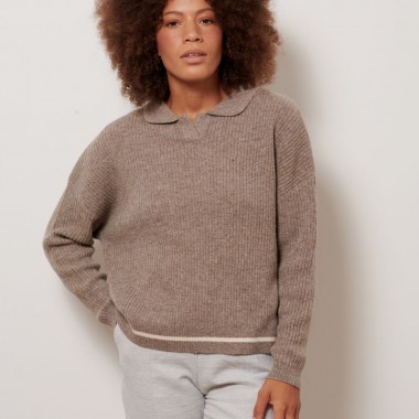 Ecodesign Pullover BIBI aus Sartuul-Wolle (natur dunkel) von wildes.