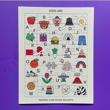 Das Puzzle Kollektiv - Puzzle "KIDS ABC" 40 Teile
