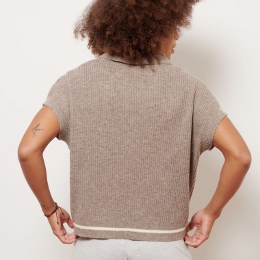 Ecodesign Pullunder-Shirt ADA aus Sartuul-Wolle (natur dunkel) von wildes.