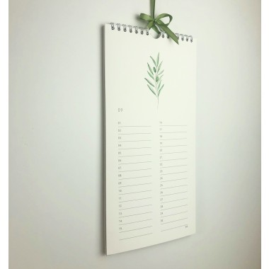 Geburtstagskalender mit Botanikmotiven - SANS.