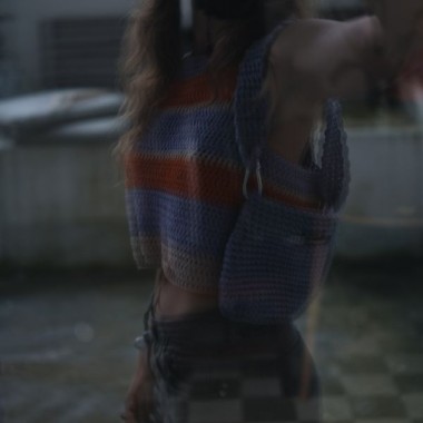 'Sunset Stripes' Handgemachte Häkel-Tops von crroco studio
