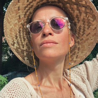IDA PING JEWELRY // Brillenkette aus Miyuki Glasperlen // Terra