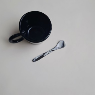 Skelini - handgemachte Espresso Tasse schwarz