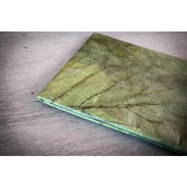 Nachhaltige vegane 13–14 Zoll Laptoptasche aus Blättern, MacBook Hülle – Vegan Leder mit Zipper in grün
