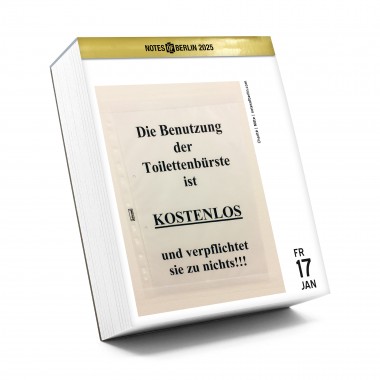 Notes of Berlin 2025 Kalender (Foto-Abreißkalender)