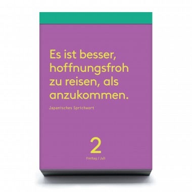 Denkpause 2027
Tagesabreißkalender