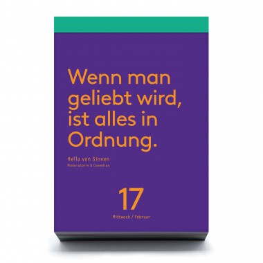 Denkpause 2027
Tagesabreißkalender