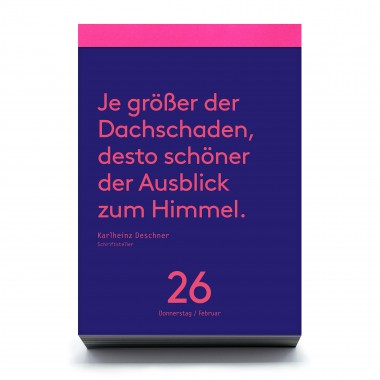 Denkpause 2026 (Tagesabreißkalender)