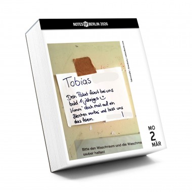 Notes of Berlin 2026 (Tagesabreißkalender)