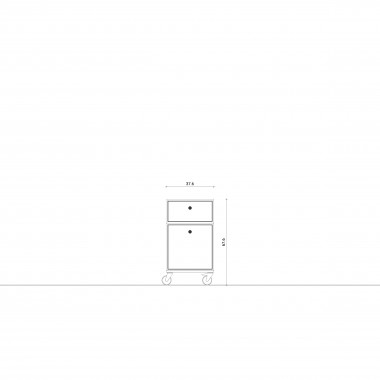 Rollcontainer 1.0 + 0.5 l KUBIKUS