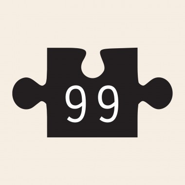 Das Puzzle Kollektiv - Puzzle "Eisbachwelle" 99 Teile Mini