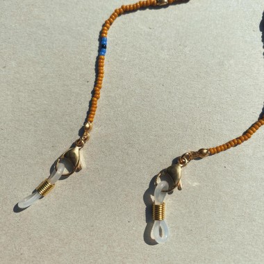 IDA PING JEWELRY // Brillenkette aus Miyuki Glasperlen // Terra