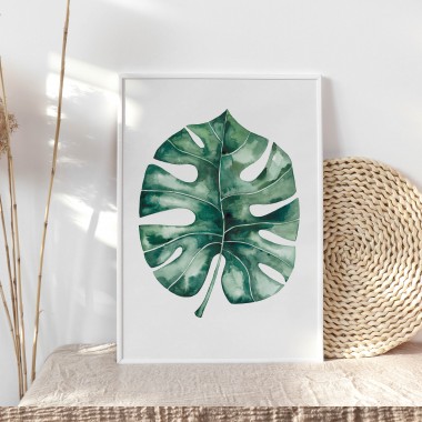 Paperlandscape | 3er Set Aquarell Kunstdrucke "Palmblätter" | Pflanze | Palmblatt | verschiedene Größen
