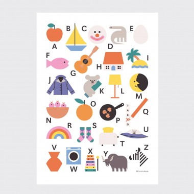 Poster Alphabet (deutsch/englisch) Format DIN A3 – Julia Matzke