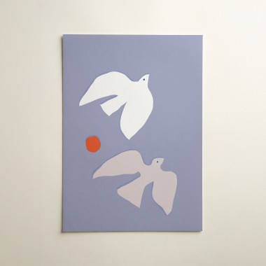 Sailing Birds Poster | A4, A3, A2