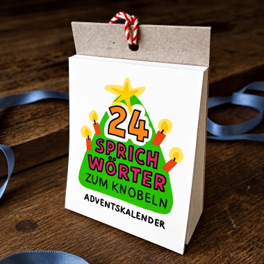 Adventskalender „Sprichwort-Bilderrätsel“ lustiger Knobelspaß für die Adventszeit