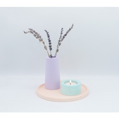 JENP. / Vase Kerzenhalter / GLIP. / lavender
