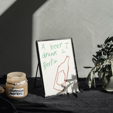 A beer I drank in Berlin – Lavanda Posters