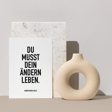 Amy & Kurt Berlin A4 Artprint "Ändern leben"
