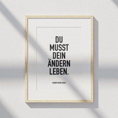 Amy & Kurt Berlin A4 Artprint "Ändern leben"