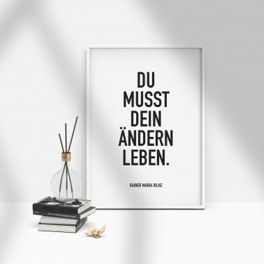 Amy & Kurt Berlin A4 Artprint "Ändern leben"