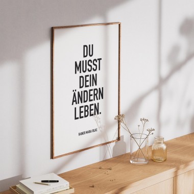 Amy & Kurt Berlin A4 Artprint "Ändern leben"