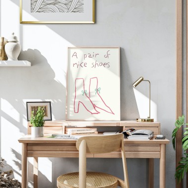 A pair of nice shoes – Print von Lavanda Posters