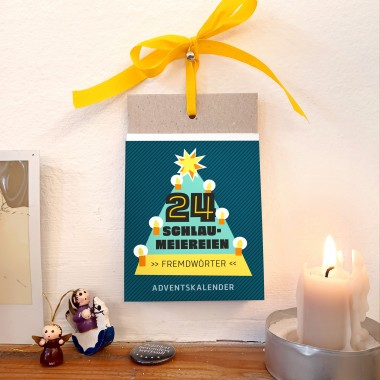 Schlaumeier-Adventskalender „Fremdwörter“ – 24 Tage Rätselspaß & Sprachwissen // sperlingBdesign