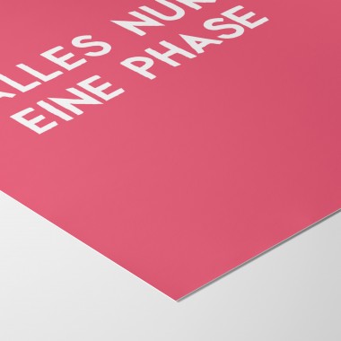 vonSUSI Fine Art Poster "Phase" in rosa, Din A4-A1