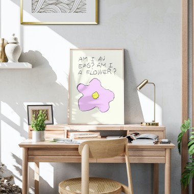 Am I an Egg? Am I a flower? - Print von Lavanda Posters