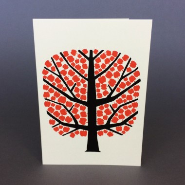 Print now - Riot later ● Apfelbaum, 2 Karten mit Umschlag