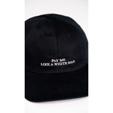 Pay me like a white man Premium Dad Cap - black & white - arrel