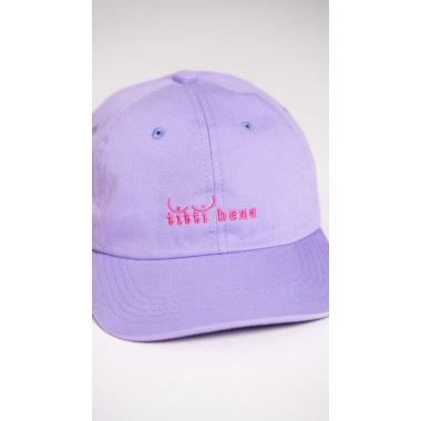 titti bene Premium Dad Cap - lila & pink - arrel