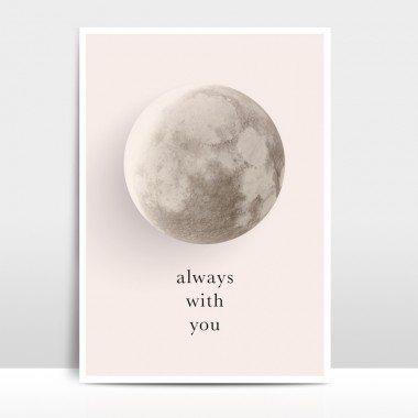 A4 Artprint "Mond - always with you"