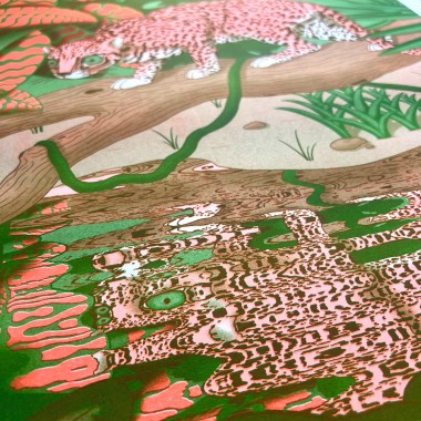Großer Riso Art Print in A3 The Naughty District - Großer Riso Art Print in A2 »Auf der Lauer«