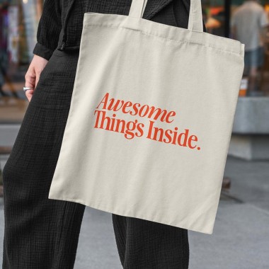 AWESOME THINGS Totebag - ALMOST A BRAND