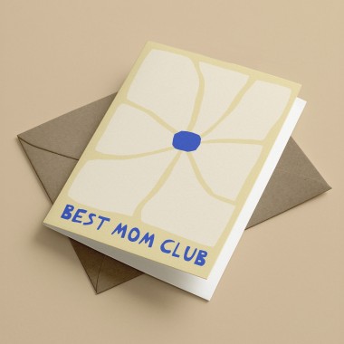 Best Mom Club Karte mit Umschlag