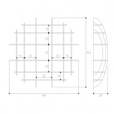 ellips design Wandregal Big Jim 150 aus MDF schwarz